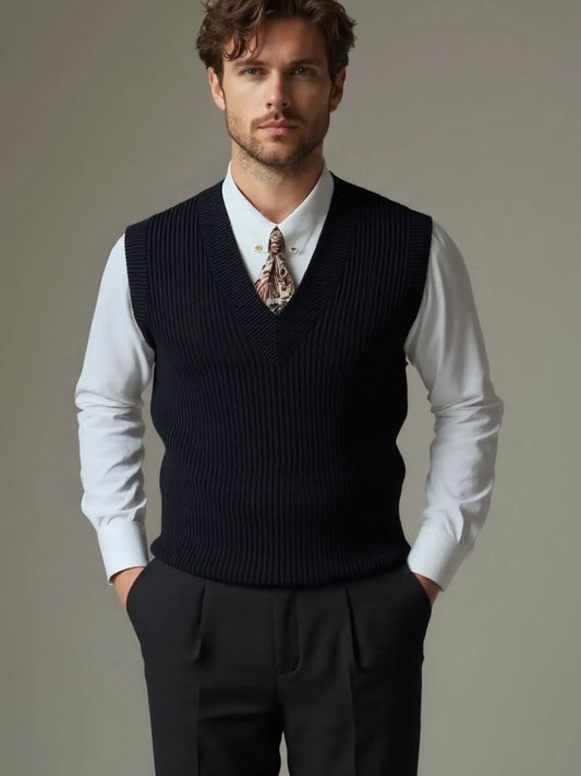 Knit Vest Waistcoat - Nordwr