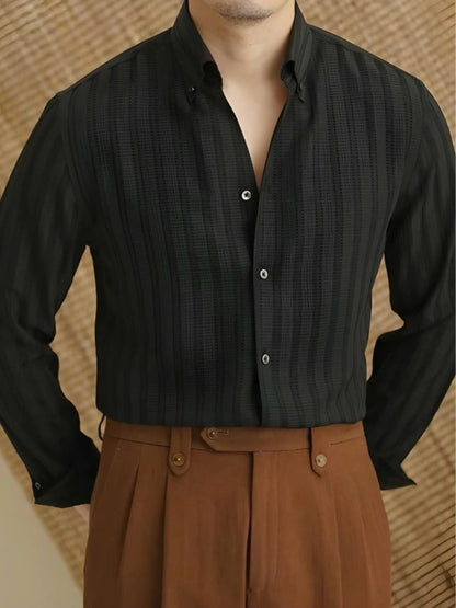 Striped Button Down Seersucker Shirt - Nordwr