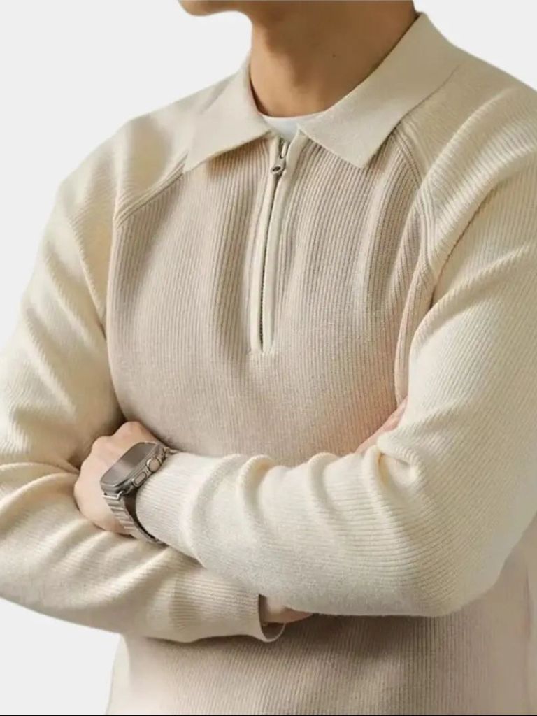 Raglan Quarter Zip Sweater - Nordwr