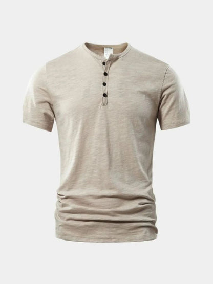 Essential Casual Henry Neck T-Shirt - Nordwr