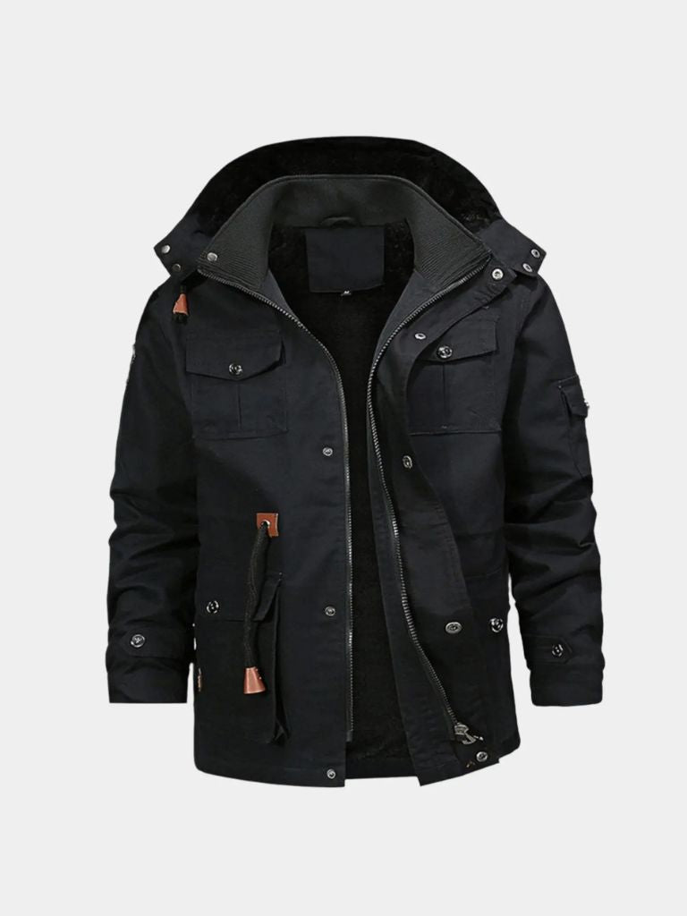 Fleece Hooded Bomber Jacket - Nordwr