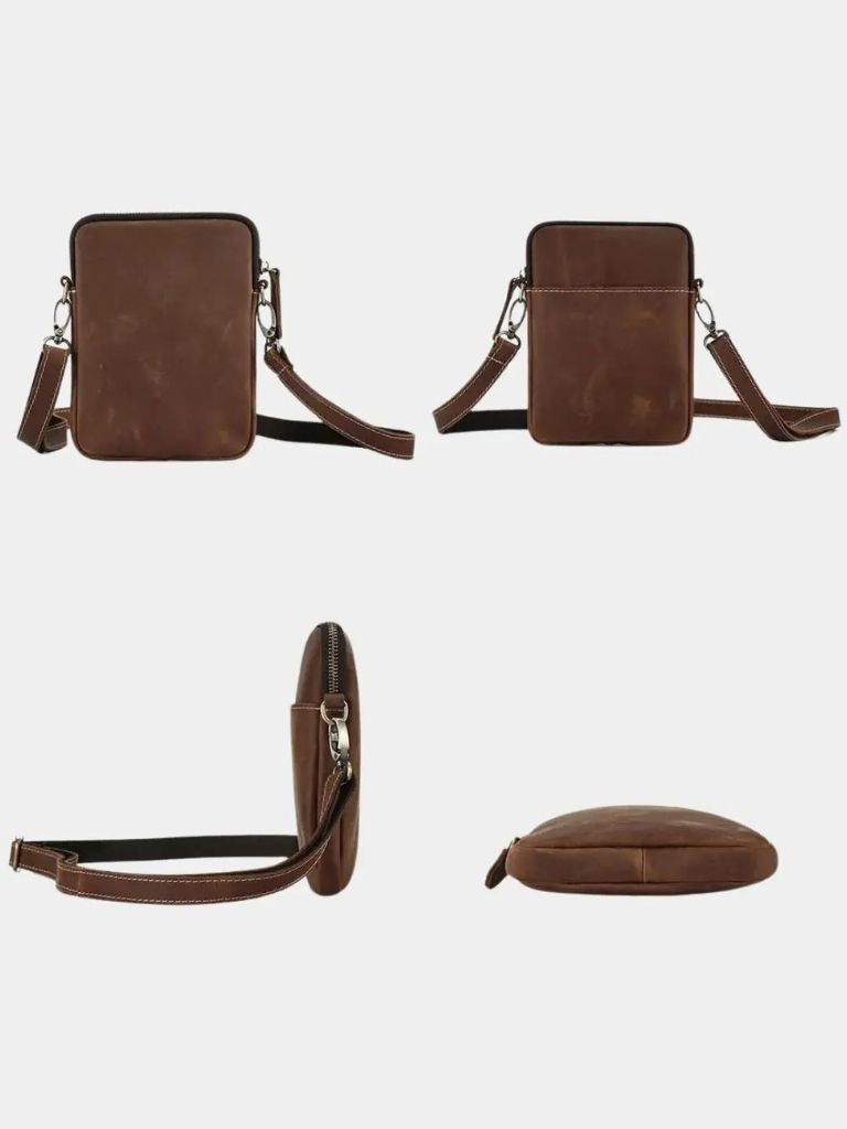 Minimalist Crossbody Leather Bag - Nordwr