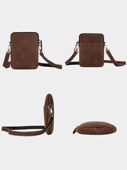 Minimalist Crossbody Leather Bag - Nordwr