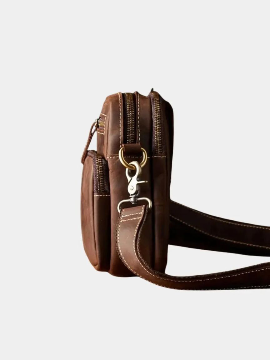 Retro Leather Men's Shoulder Bag - Nordwr