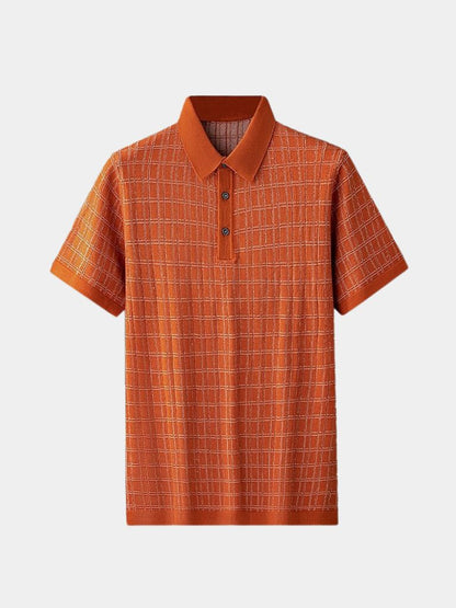 Classic Noir Knit Polo Shirt - Nordwr