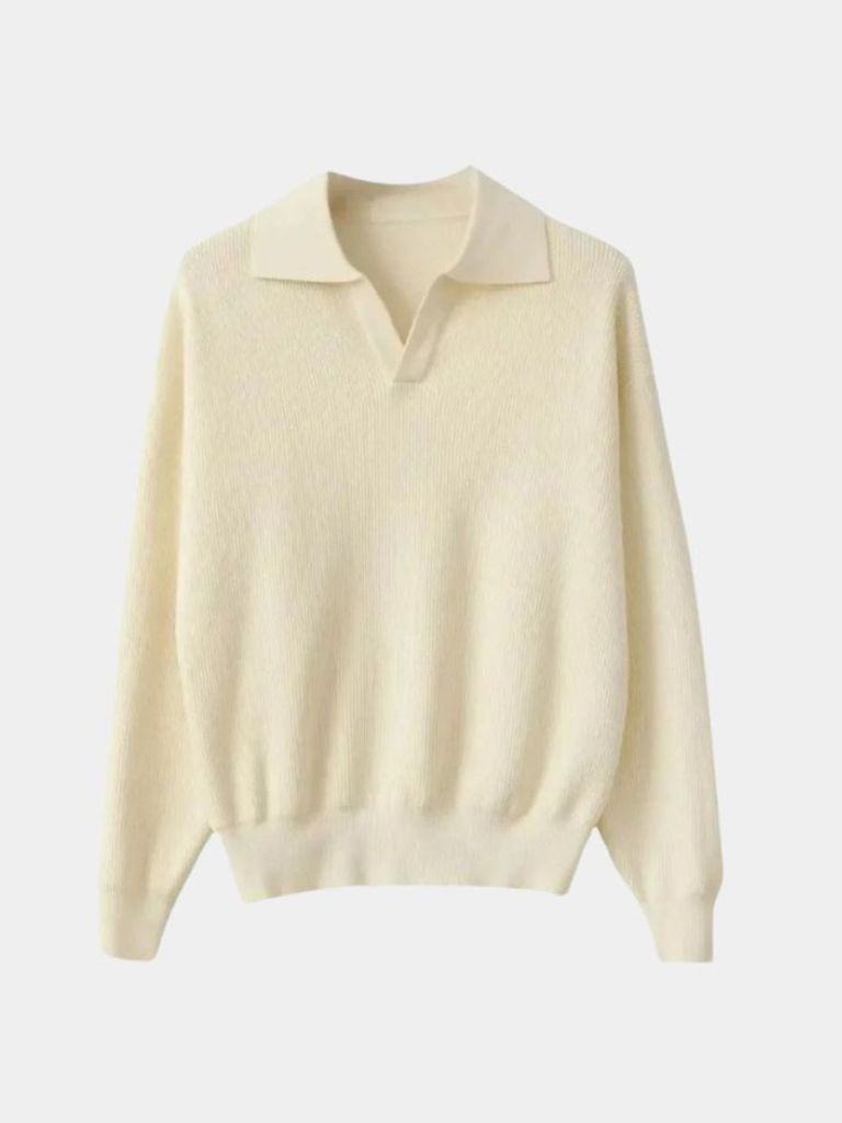 Essential V-Neck Polo Sweater - Nordwr