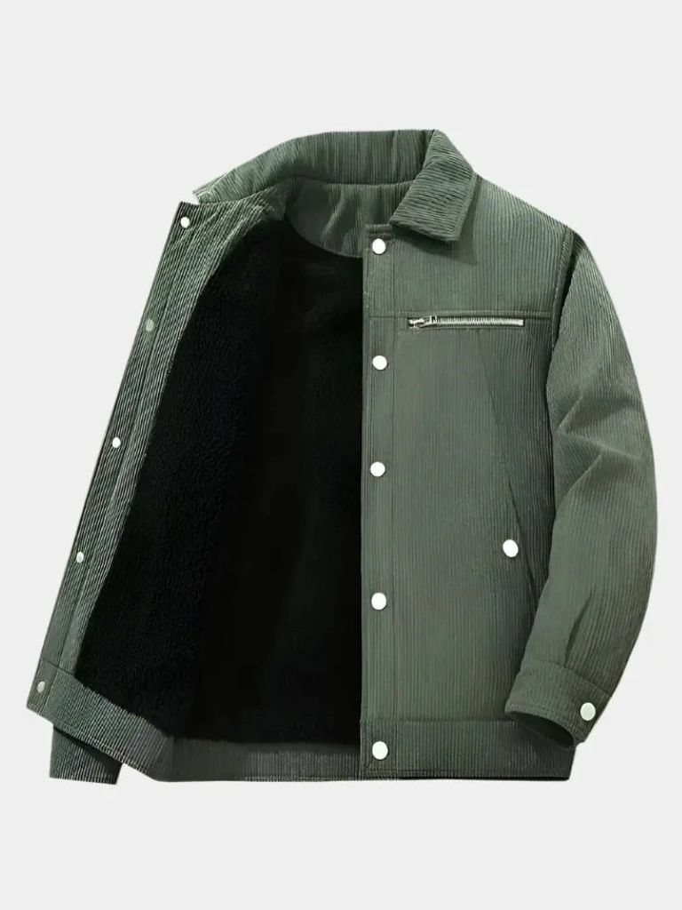 Minimalist Corduroy Sherpa Jacket - Nordwr