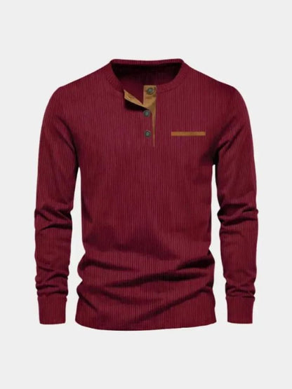 Corduroy Long Sleeve T-Shirt - Nordwr