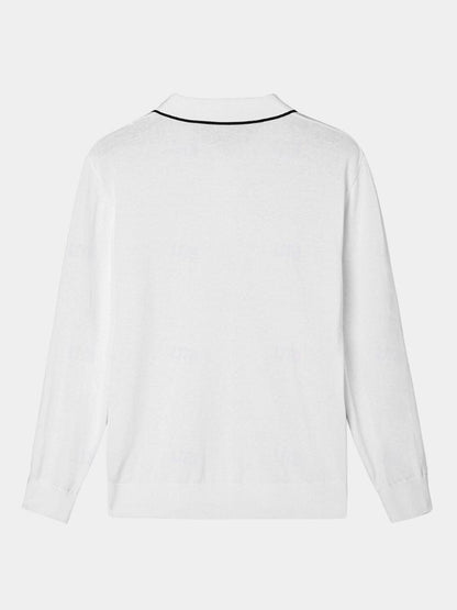 Ivory Elite Long Sleeve Polo – Nordwr