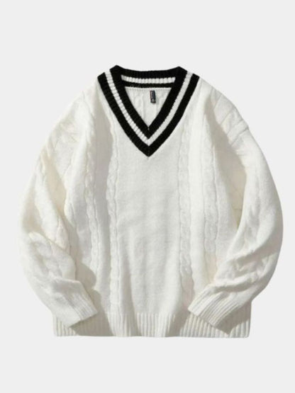 Minimalist V-Neck Sweater - Nordwr