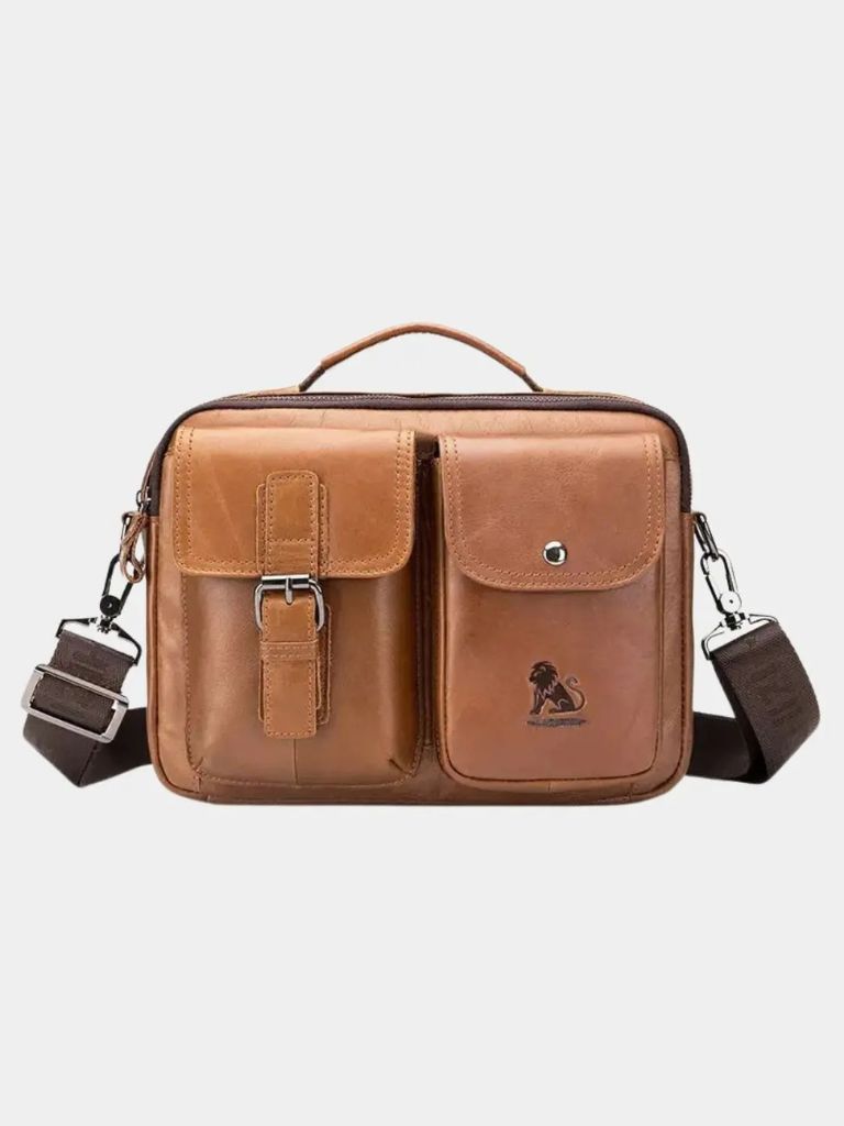Retro Leather Square Shoulder Bag - Nordwr