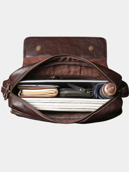 Classic Messenger Leather Bag - Nordwr