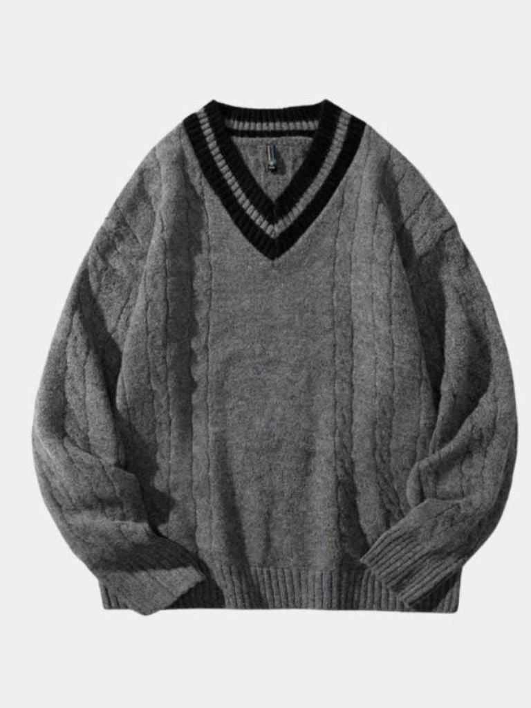Minimalist V-Neck Sweater - Nordwr
