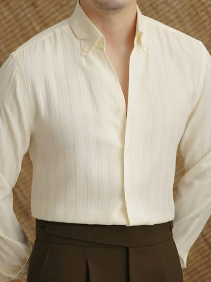 Striped Button Down Seersucker Shirt - Nordwr