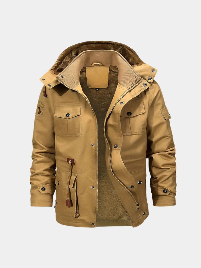 Fleece Hooded Bomber Jacket - Nordwr