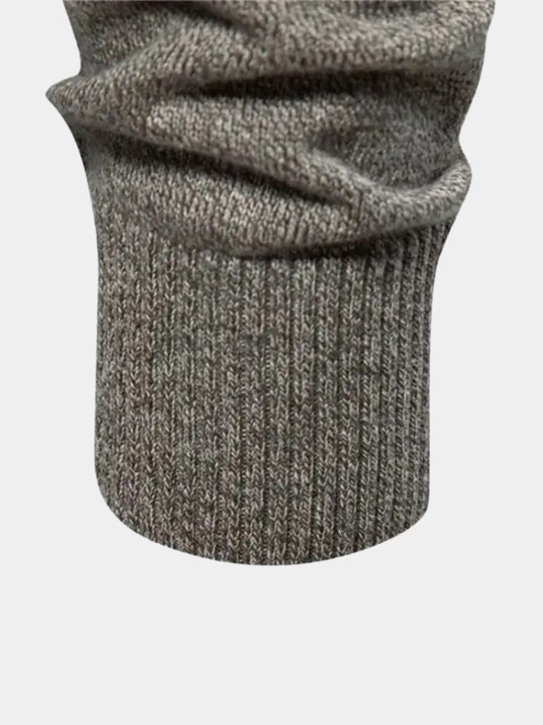 Knitted Stand Collar Cotton Cardigan - Nordwr