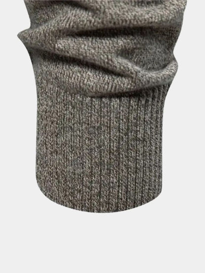 Knitted Stand Collar Cotton Cardigan - Nordwr