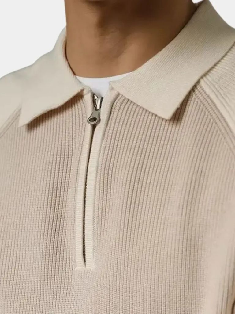 Raglan Quarter Zip Sweater - Nordwr