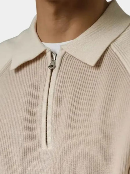Raglan Quarter Zip Sweater - Nordwr