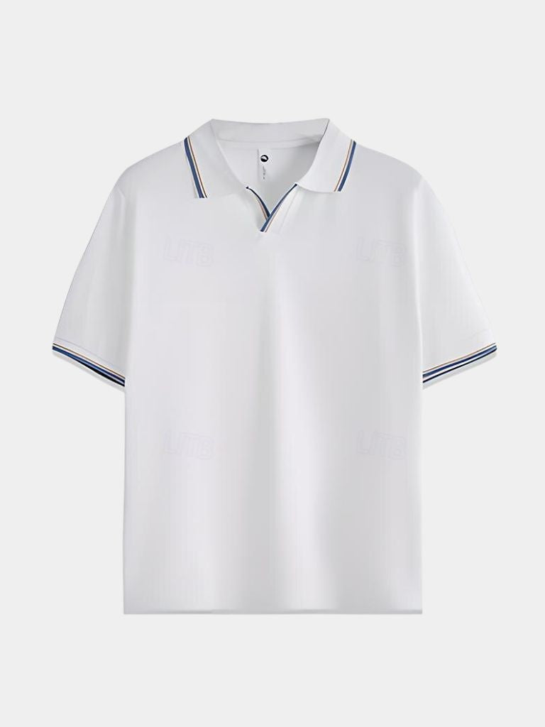 Timeless Black V-Neck Polo - Nordwr