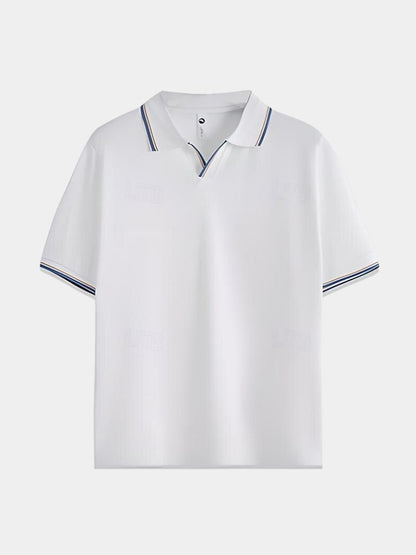 Timeless Black V-Neck Polo - Nordwr