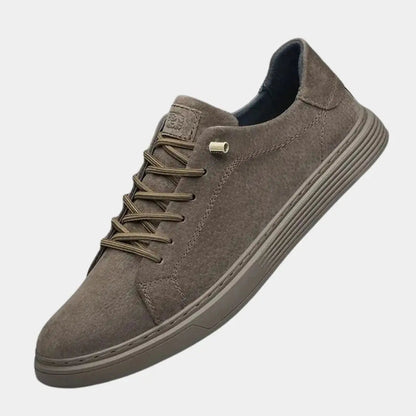 Brown Suede Leather Shoes - Nordwr