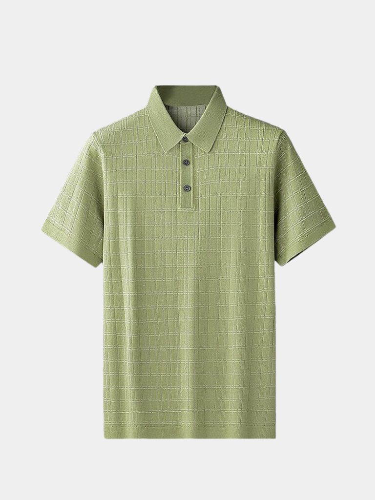 Classic Noir Knit Polo Shirt - Nordwr