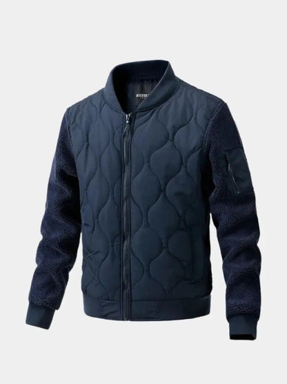 Sherpa Sleeves Padded Bomber Jacket - Nordwr