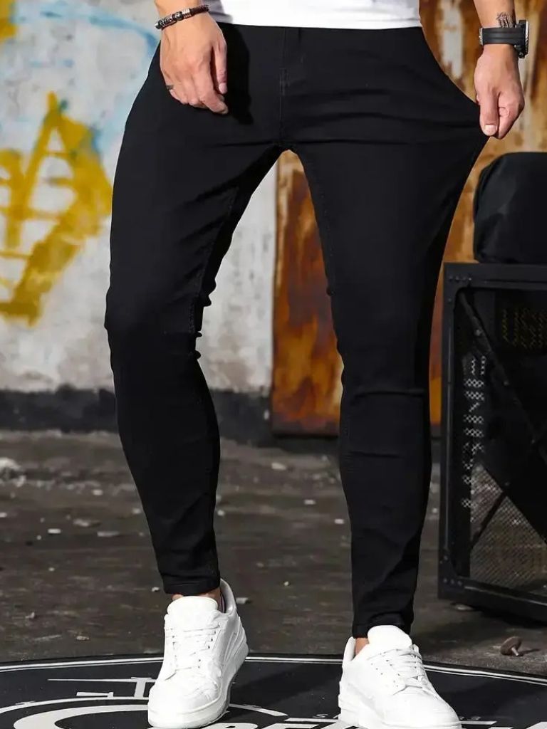 Stretchy Skinny Denim Jeans Trousers - Nordwr