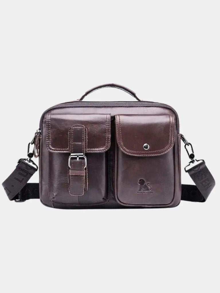 Retro Leather Square Shoulder Bag - Nordwr