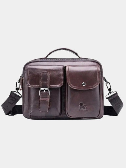 Retro Leather Square Shoulder Bag - Nordwr