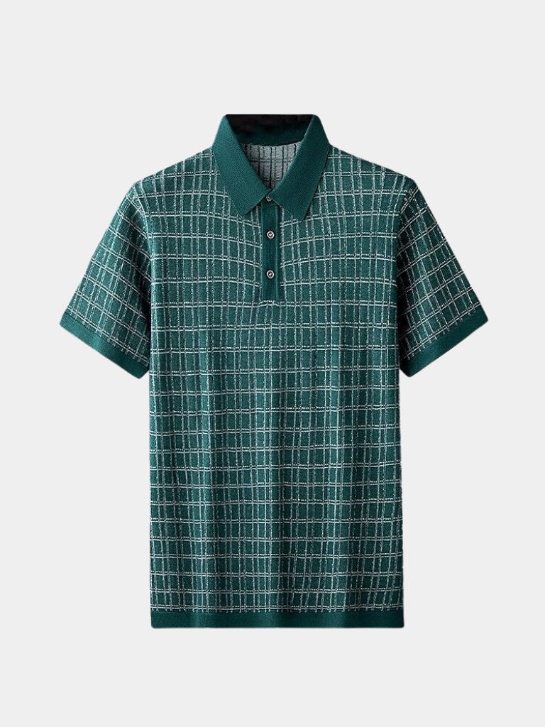 Classic Noir Knit Polo Shirt - Nordwr