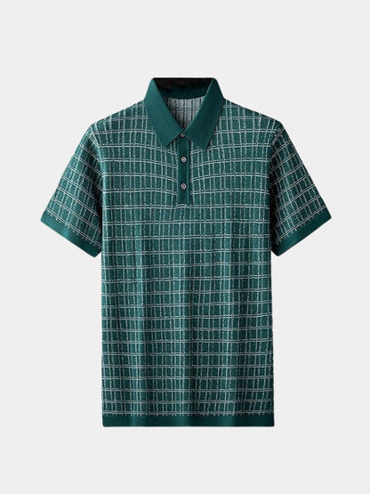 Classic Noir Knit Polo Shirt - Nordwr
