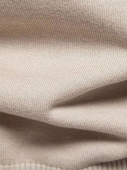 Half Zip Knitwear Solid Color Cardigan Sweater - Nordwr