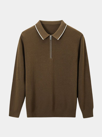 Ivory Elite Long Sleeve Polo – Nordwr
