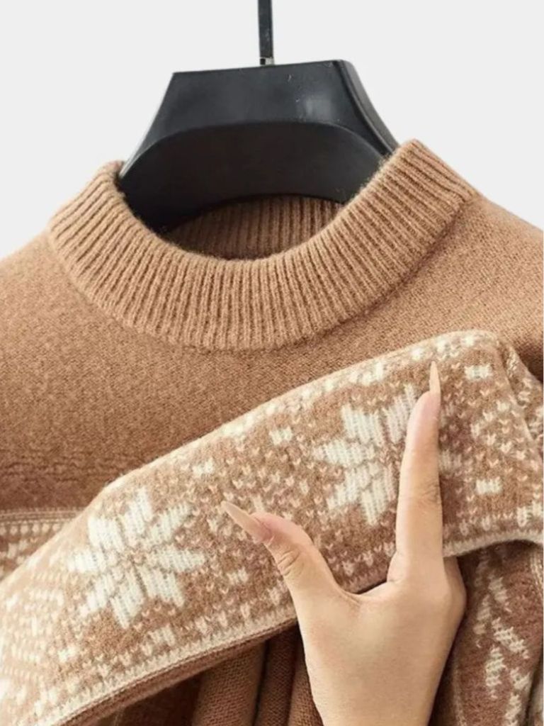 100% Wool Fair Isle Pullover Sweater Jumper - Nordwr