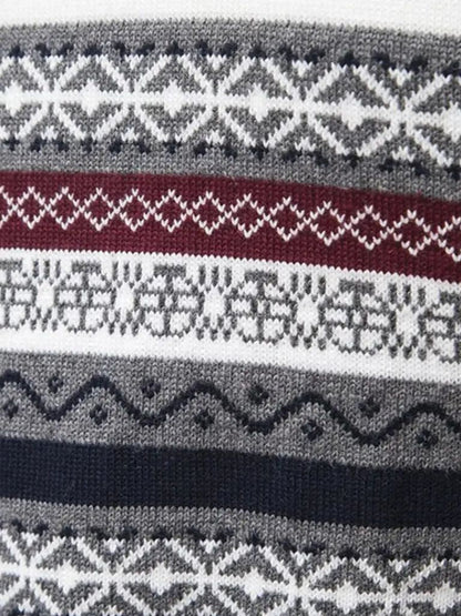 Half Zip Knit Pullover Sweater - Nordwr