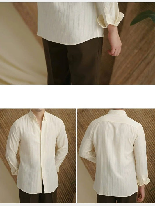 Striped Button Down Seersucker Shirt - Nordwr