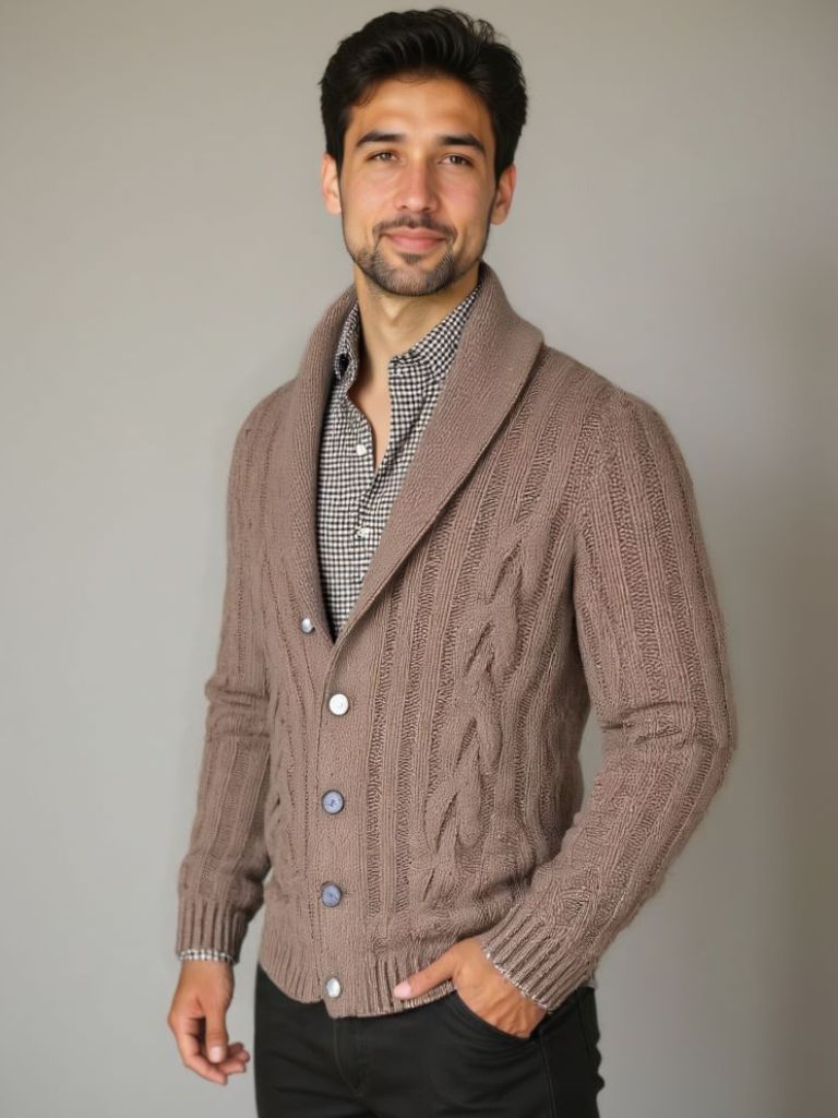 Men's Knitted Cardigan - Nordwr