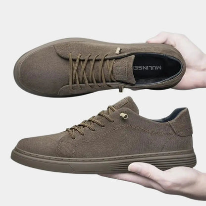 Brown Suede Leather Shoes - Nordwr