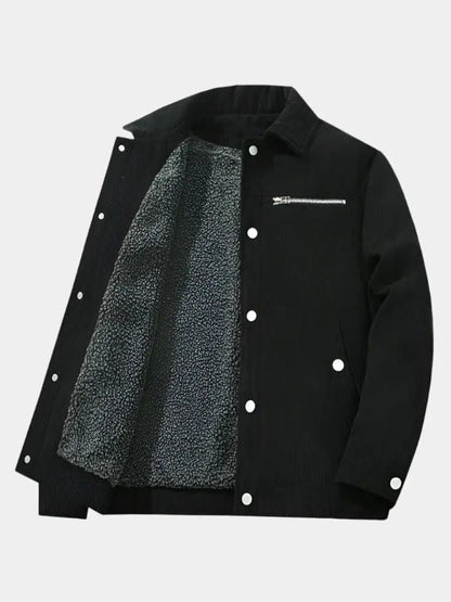 Minimalist Corduroy Sherpa Jacket - Nordwr