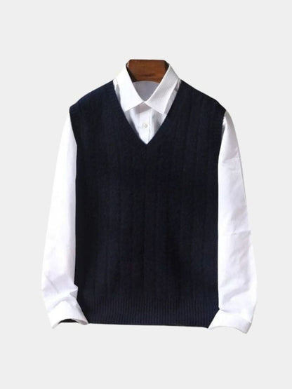 100% Merino Wool Pullover Sweater Vest - Nordwr