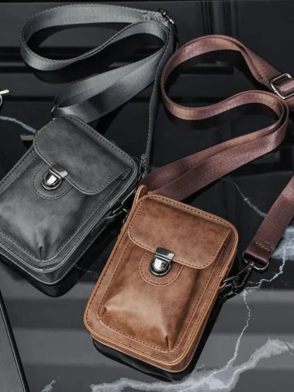 Vintage Mini Leather Crossbody Shoulder Bag - Nordwr