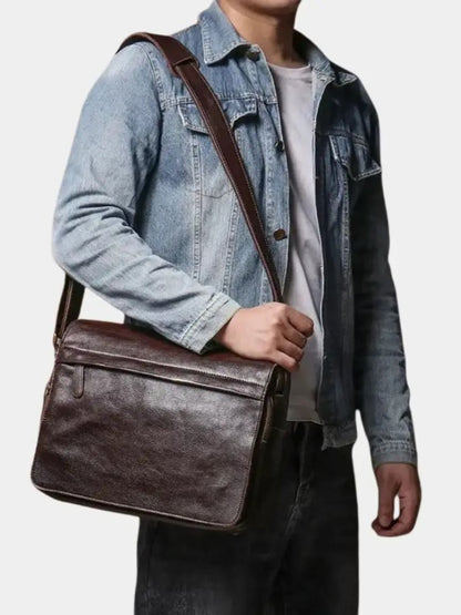Classic Messenger Leather Bag - Nordwr