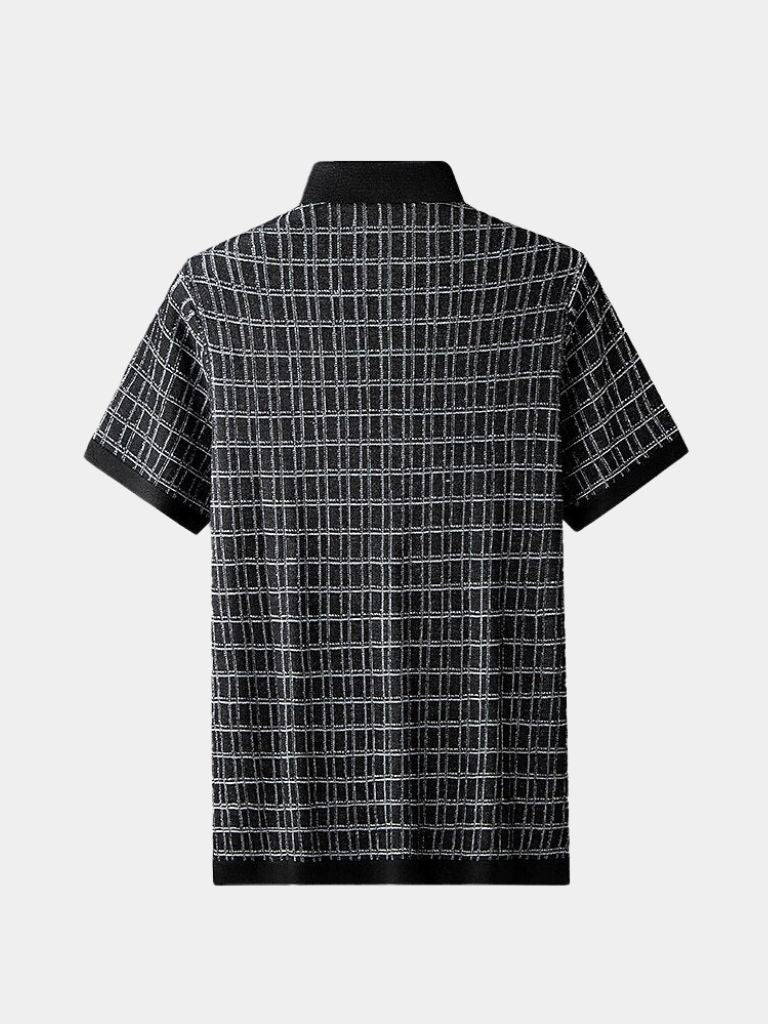 Classic Noir Knit Polo Shirt - Nordwr