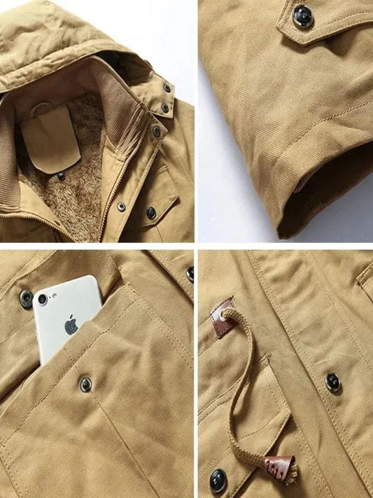 Fleece Hooded Bomber Jacket - Nordwr