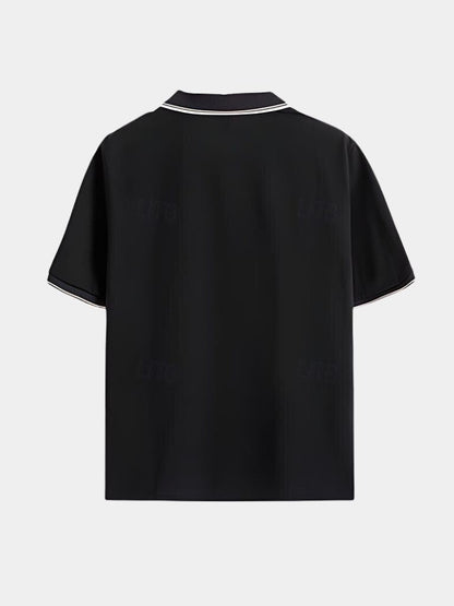 Timeless Black V-Neck Polo - Nordwr
