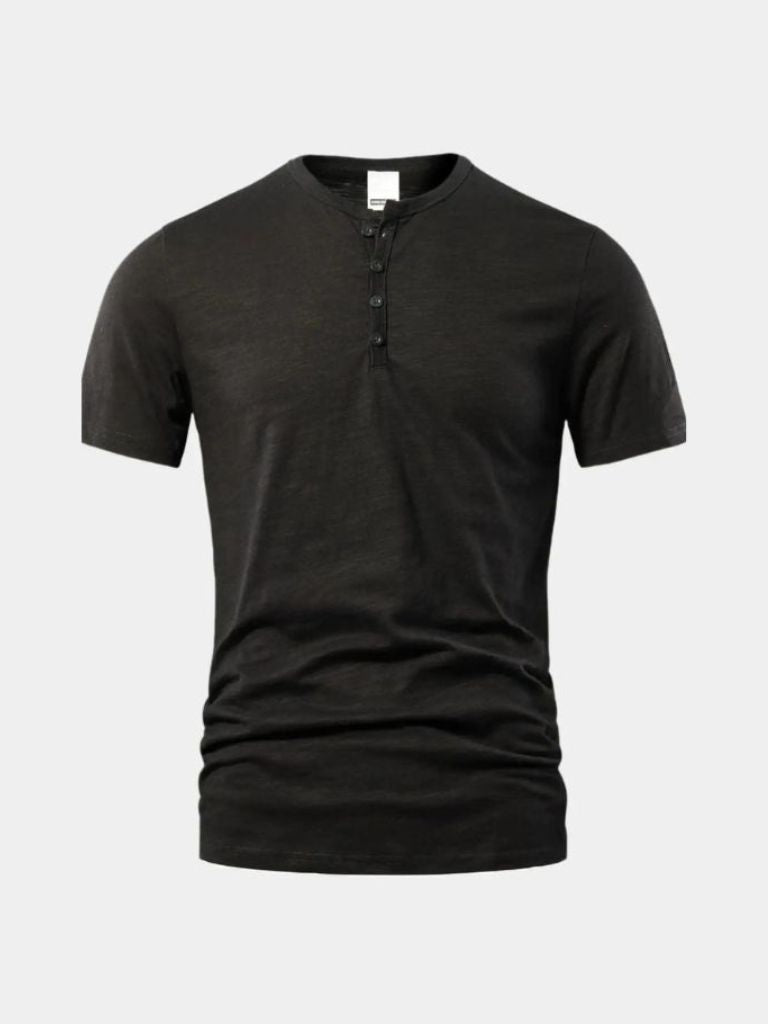Essential Casual Henry Neck T-Shirt - Nordwr