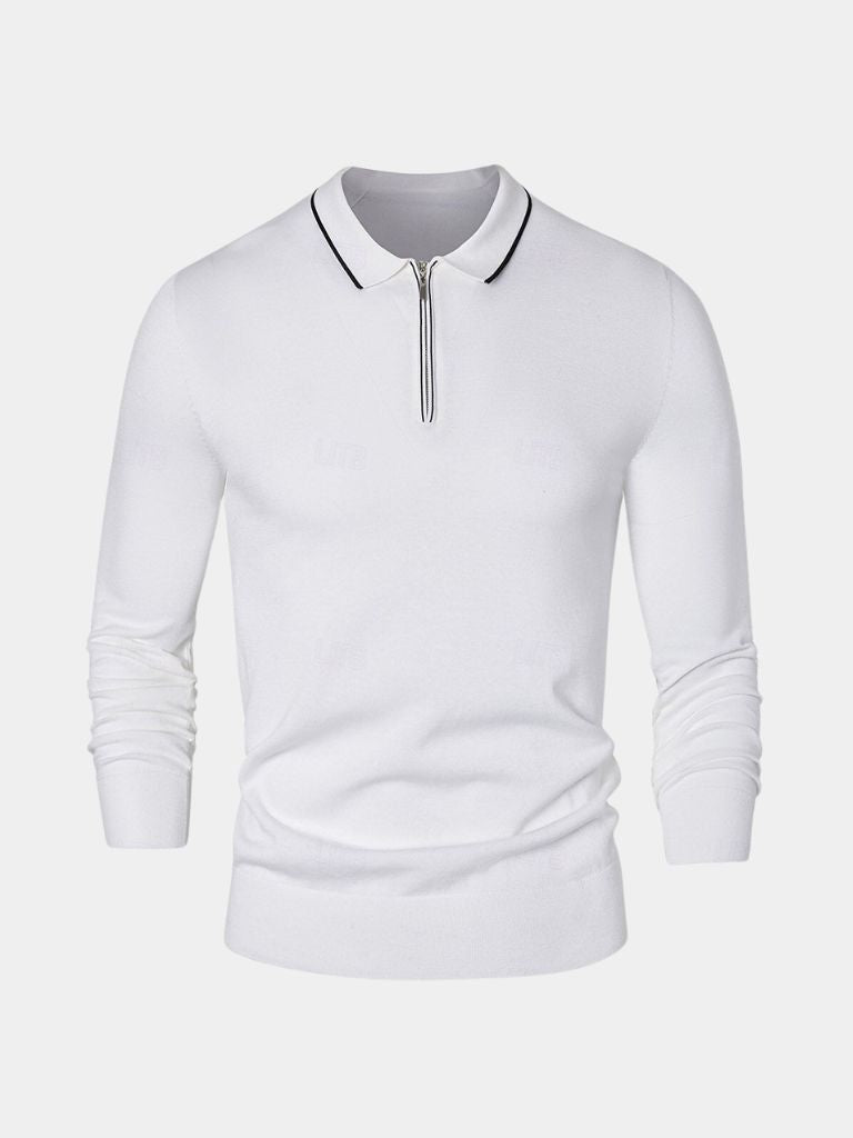 Ivory Elite Long Sleeve Polo – Nordwr