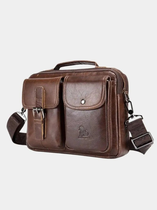 Retro Leather Square Shoulder Bag - Nordwr